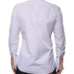 White Bib Cotton Poplin GOLD Men Formal Shirt