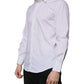 White Cotton Slim Fit Men MARTINI Dress Shirt