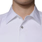 White Bib Cotton Poplin GOLD Men Formal Shirt