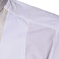 White Cotton Silk Slim Fit GOLD Dress Shirt