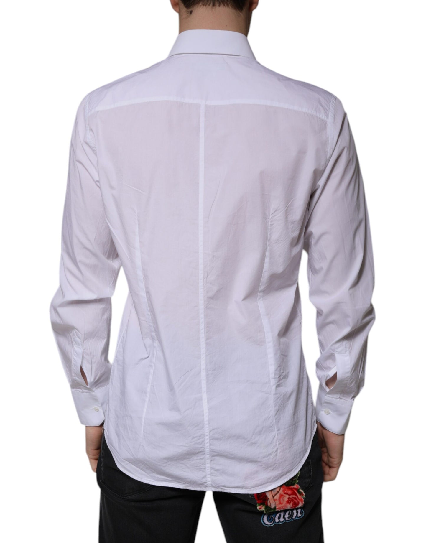 White Cotton Slim Fit MARTINI Men Dress Shirt