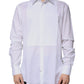 White Bib Cotton Poplin GOLD Formal Shirt