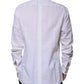 White Bib Cotton Poplin GOLD Formal Shirt