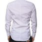 White Cotton Blend Formal MARTINI Shirt