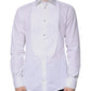 White Bib Cotton Poplin GOLD Men Formal Shirt