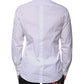 White Bib Cotton Poplin GOLD Men Formal Shirt