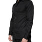 Black Cotton Formal Long Sleeves Dress Shirt