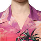 Multicolor Tropical Button Down Casual Shirt