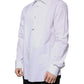 White Bib Cotton Poplin GOLD Formal Shirt