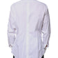 White Bib Cotton Poplin GOLD Formal Shirt