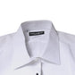 White Bib Cotton Poplin GOLD Formal Shirt