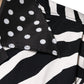 Black White Zebra Button Down Oversize Shirt