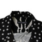 Black White Zebra Button Down Oversize Shirt