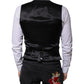 Black Wool Formal Dress Men Waistcoat Vest