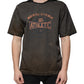 Brown Graphic Print Cotton Round Neck T-shirt