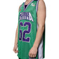 Green Polyester Jersey Sleeveless T-shirt