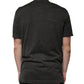 Black Cotton Crew Neck Short Sleeves T-shirt