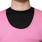 Pink Cotton Round Neck Sleeveless T-shirt