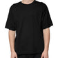 Black Cotton Crew Neck Short Sleeves T-shirt