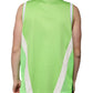 Green Polyester Jersey Sleeveless T-shirt