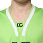 Green Polyester Jersey Sleeveless T-shirt