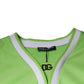 Green Polyester Jersey Sleeveless T-shirt