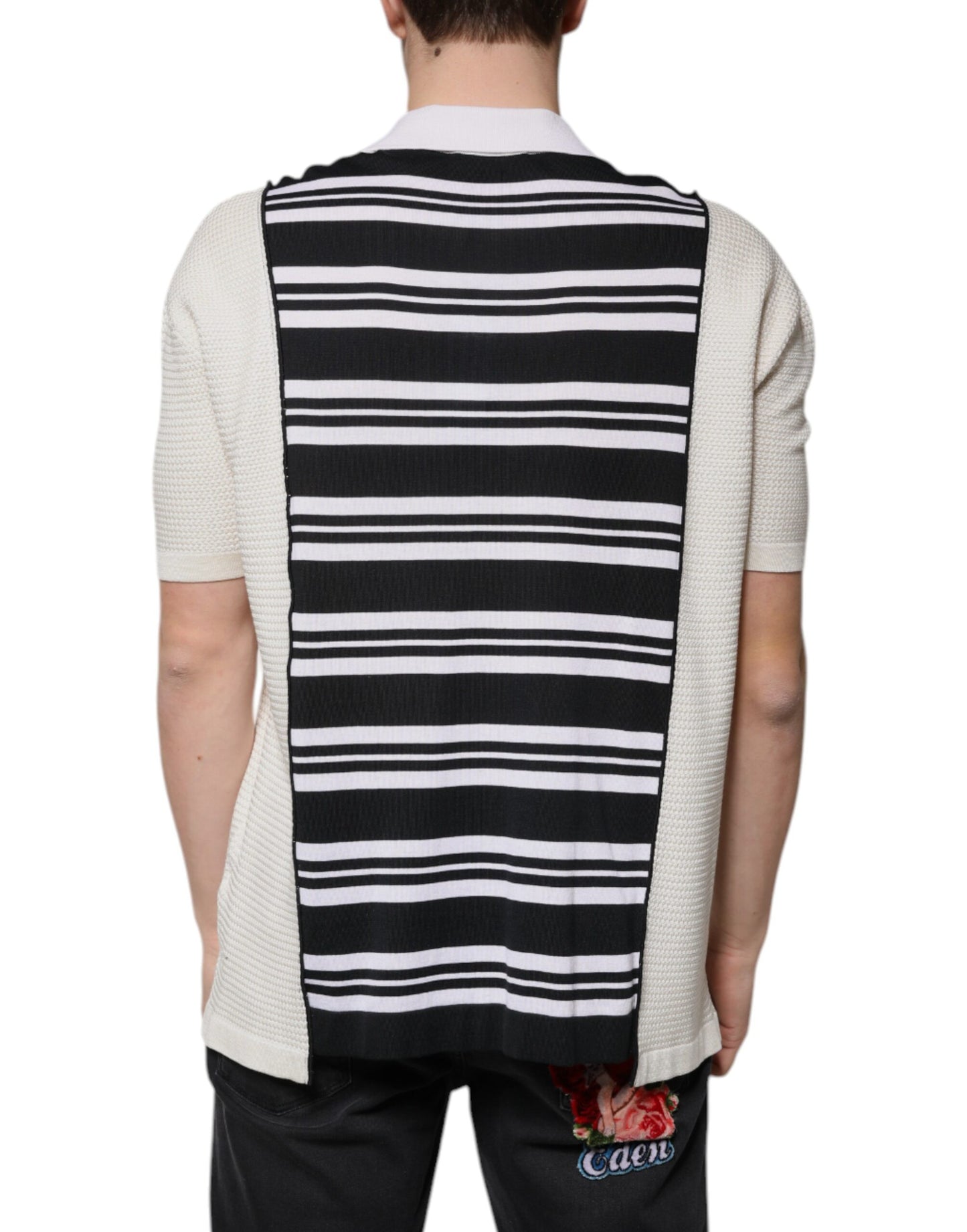 Multicolor Stripe Collared Polo T-shirt