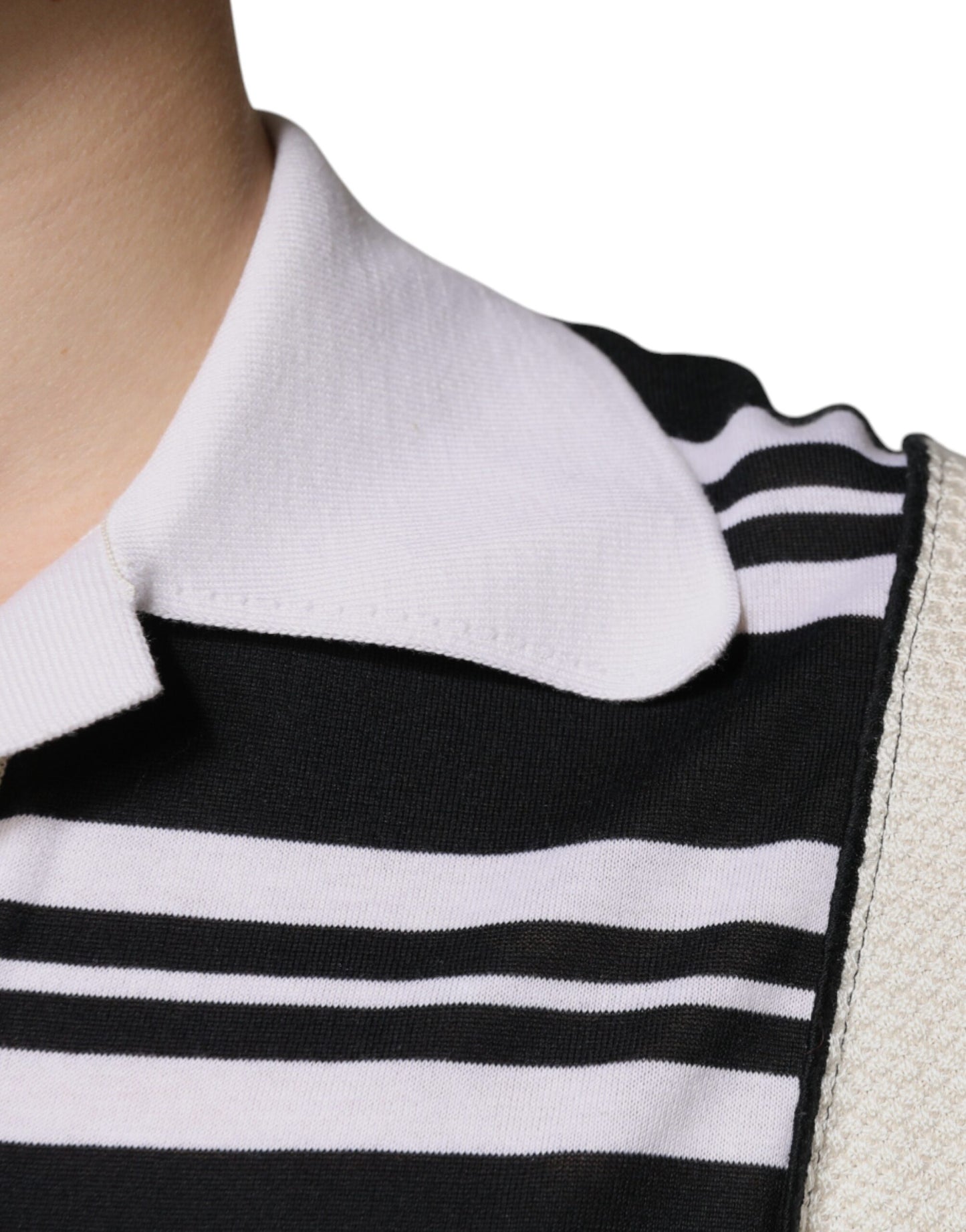 Multicolor Stripe Collared Polo T-shirt