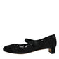 Black Mary Jane Taormina Lace Pumps Shoes