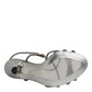 Silver Crystal Slingback KEIRA Sandals Shoes