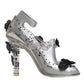 Clear Floral Crystal CINDERELLA Heels Shoes