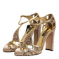 Beige Crystal Embellished Satin Leather Pumps Shoes