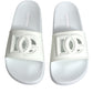 White Rubber Slides Sandals Beachwear Shoes