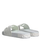 White Rubber Slides Sandals Beachwear Shoes