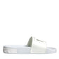 White Rubber Slides Sandals Beachwear Shoes