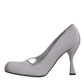 Gray Suede Leather High Heel Pumps Shoes