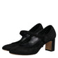 Black Suede Leather KEIRA Heels Pumps Shoes