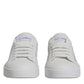 White Calf Leather Portofino Sneakers Shoes