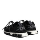 Black White Logo Sorrento Sneakers Shoes