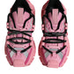 Pink Low Top Space Women Sneakers Shoes