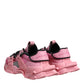 Pink Low Top Space Women Sneakers Shoes