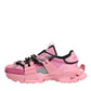 Pink Low Top Space Women Sneakers Shoes