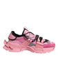 Pink Low Top Space Women Sneakers Shoes