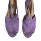 Purple Platform Slingback Heels Sandals Shoes