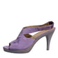 Purple Platform Slingback Heels Sandals Shoes