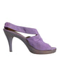 Purple Platform Slingback Heels Sandals Shoes