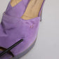 Purple Platform Slingback Heels Sandals Shoes