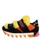 Multicolor Fur Embellished Sneakers Shoes