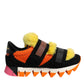 Multicolor Fur Embellished Sneakers Shoes