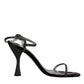 Black Ankle Strap High Heels Sandals Shoes